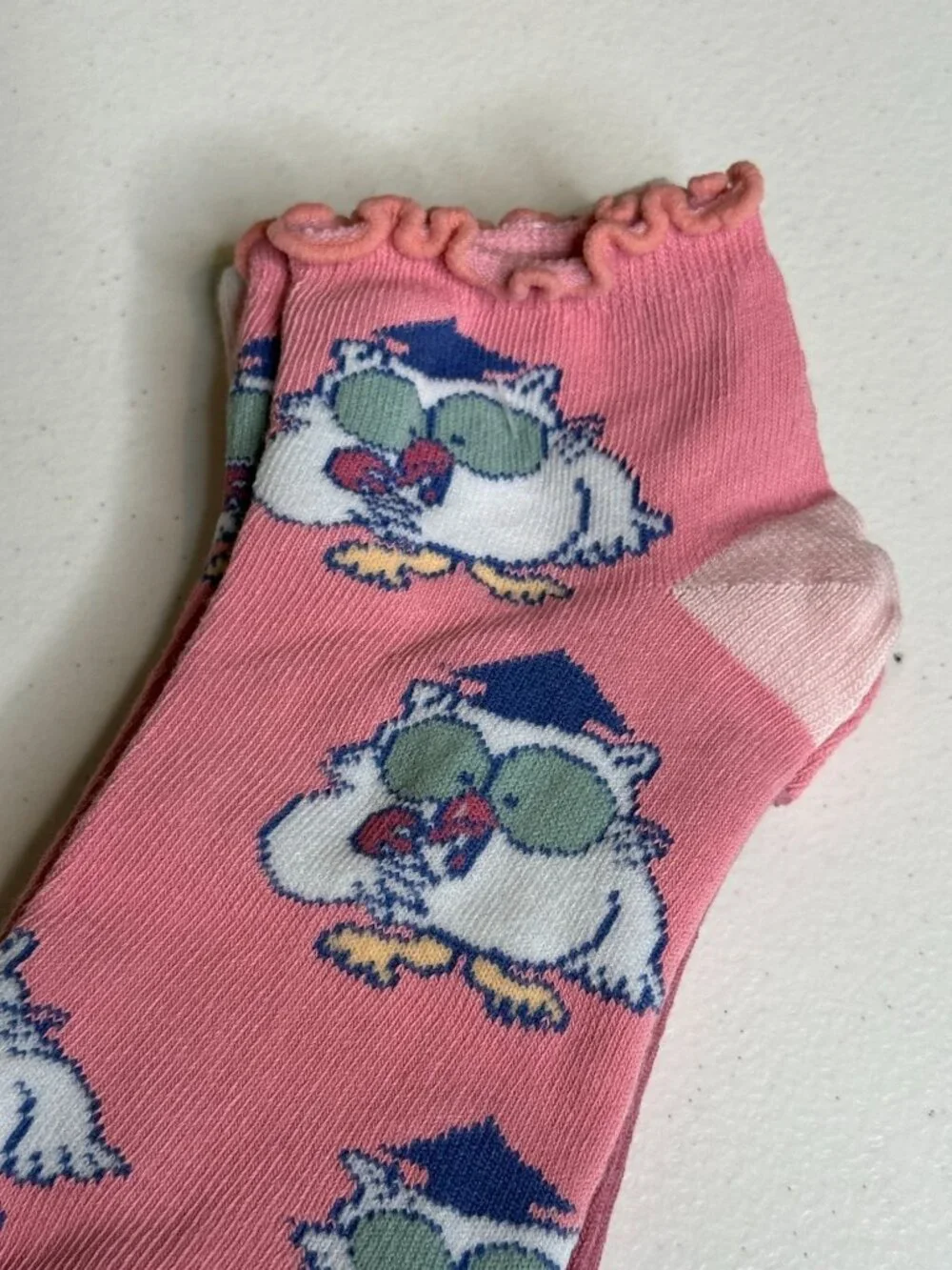 Tootsie Pop Owl 2 Pair Low Cut Ankle Socks Womens 4-10 Candy NWT